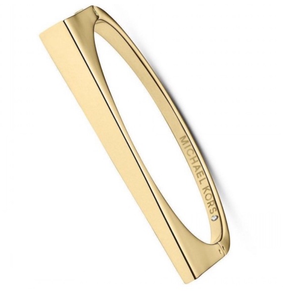 Michael KORS Bracelet Gold tone Asymmetrical Hinge - Picture 3 of 8